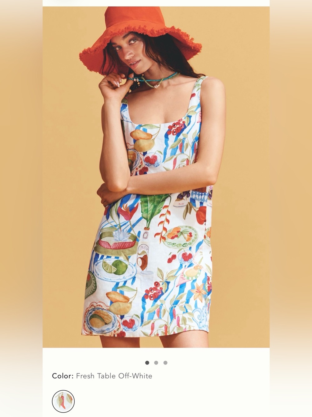 FARM Rio Fresh Table Linen Sleeveless Scoop-Neck
Mini Dress, Large - NWT! - Picture 6 of 10